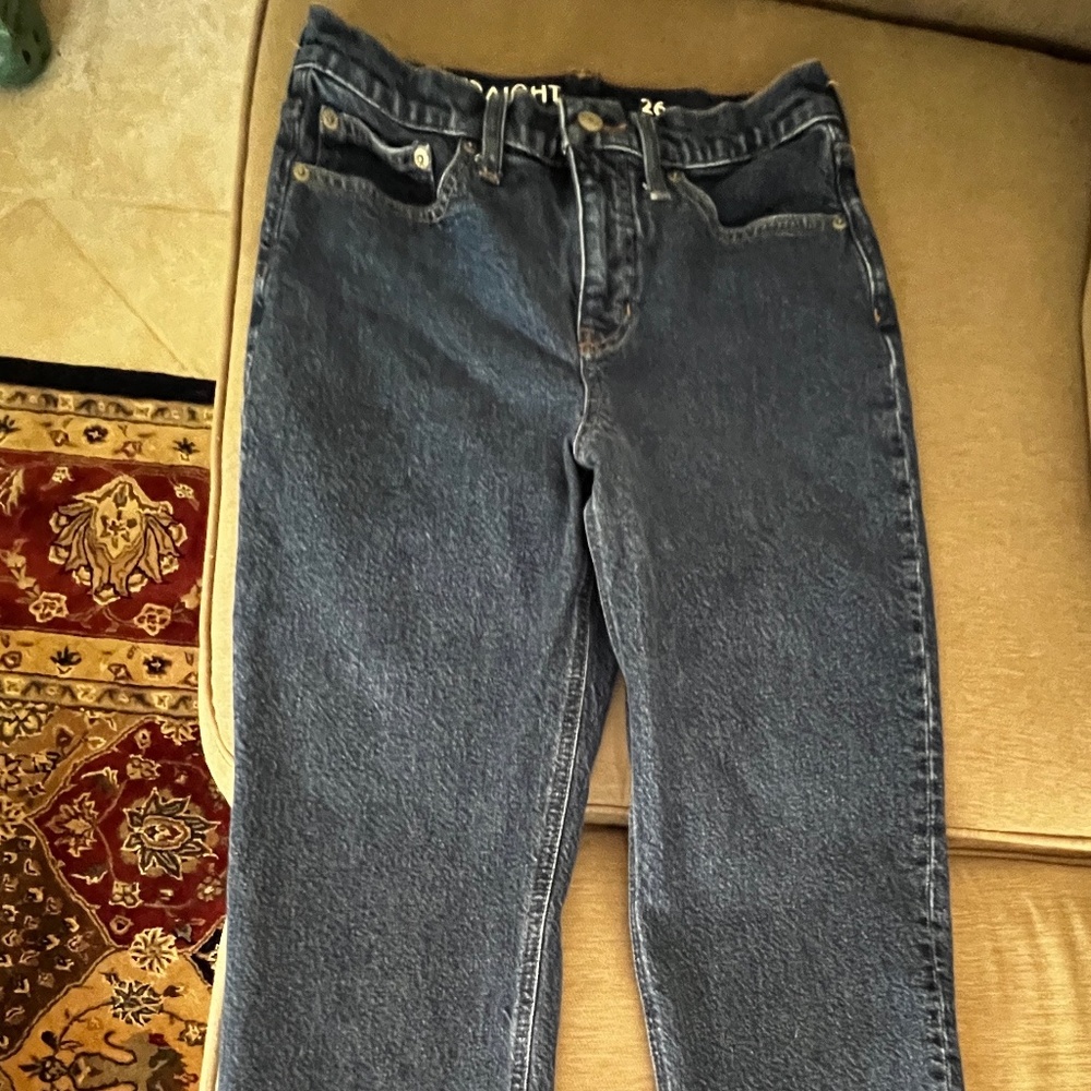 J CREW Classic Straight Jeans, Size 26, EUC